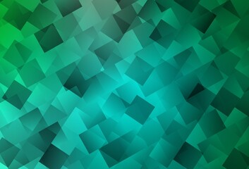 Light Green vector template with rhombus.