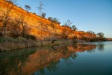  Red Cliffs on the banks of the  Murray river, Victoria Australia.