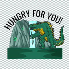 Hungry for you! slogan t shirt design