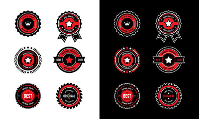 vintage design modern layout template vector illustration set