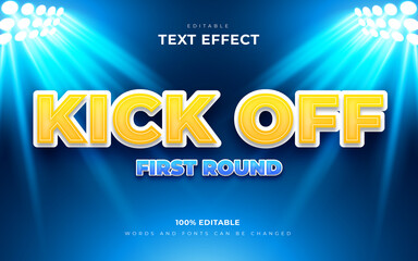 Kick off football text effects style