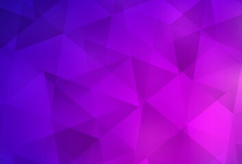 Fototapeta premium Light Purple, Pink vector abstract polygonal template.