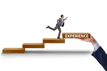 Experience business concept with businessman