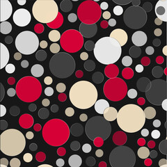 Seamless pattern with colorful dots. Vector