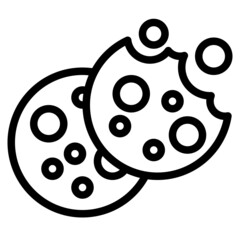 cookies line icon