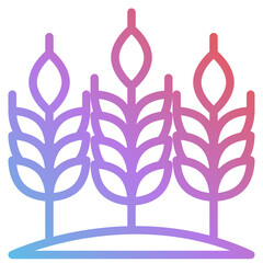 wheat gradient icon