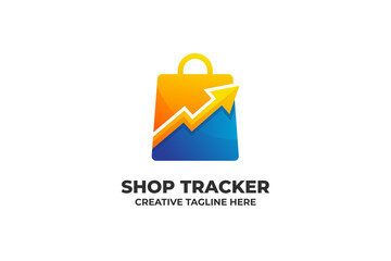 Market Growth Economy trade gradient Logo