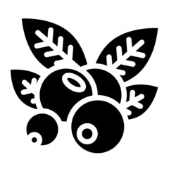 berries glyph icon