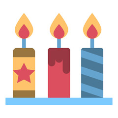 candle flat icon
