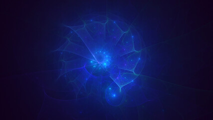 3D rendering abstract technology fractal background