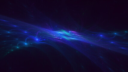 3D rendering abstract colorful fractal light background