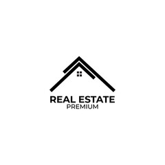 REAL ESTATE  BUILDING  CONSTRUCTION  ARCHITECT  LOGO  VECTOR  MODERN  ICON  SYMBOL  ILLUSTRATION  MINIMALIST  DESIGN