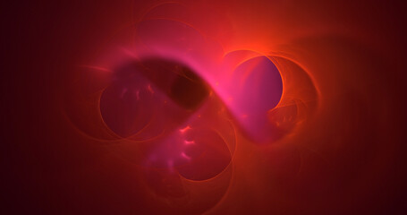 3D rendering abstract colorful fractal light background