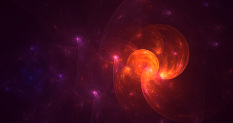 Fototapeta premium 3D rendering abstract colorful fractal light background