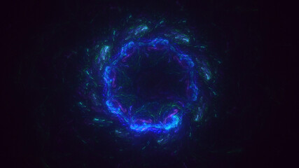 3D rendering abstract round light background