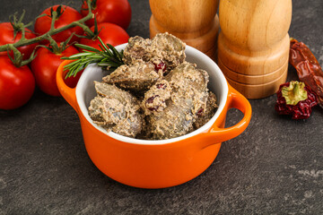Chicken Liver with cream sauce