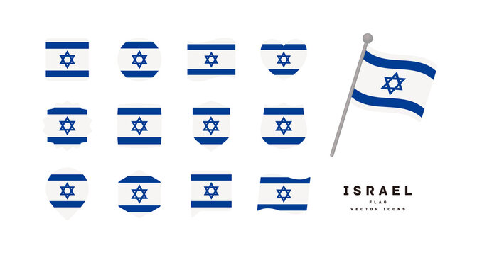 Israelische Flagge Vektorgrafiken, Cliparts und Illustrationen