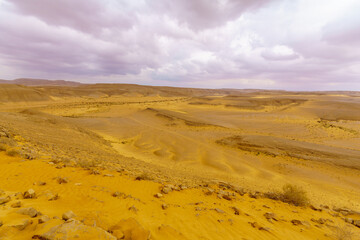 Desert landscape in the Uvda valley