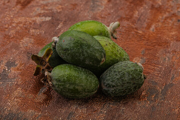 Tropical green sweet fruit Feijoa