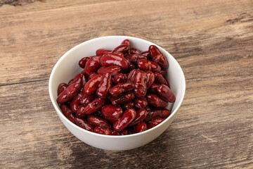 Canned red Kidney in the bowl
