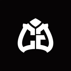 Obraz premium CG Logo monogram with spade shape design template