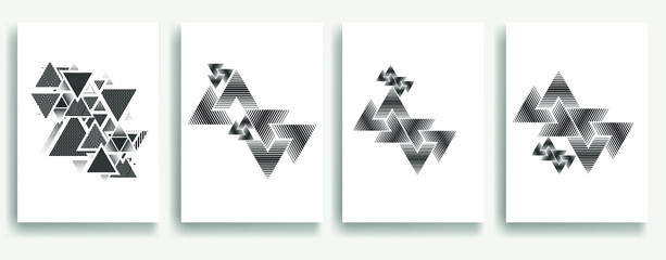Fototapeta na wymiar Contemporary composition .Modern minimal posters .Linear design . Trendy background . Vector illustration