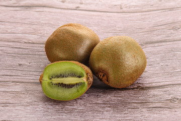 Sweet ripe and juicy kiwi fruit
