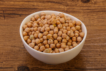 Vegan cuisine - Dry chickpea heap