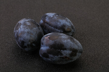Ripe sweet and tasty plum
