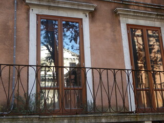 old wooden window