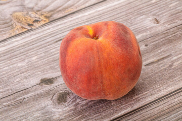 Fresh ripe sweet peach fruit
