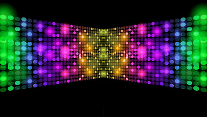 Shiny sparkling dance floor disco background. Vector illustration