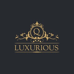Luxury Logo template in vector for Restaurant, Royalty, Boutique, Cafe, Hotel, Heraldic, Jewelry, Fashion and other vector illustrations