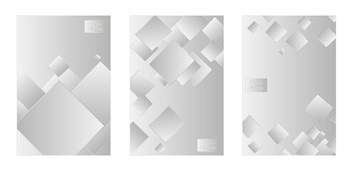 Fototapeta premium Set of cover background