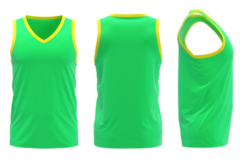 3D rendered basketball tank top.
