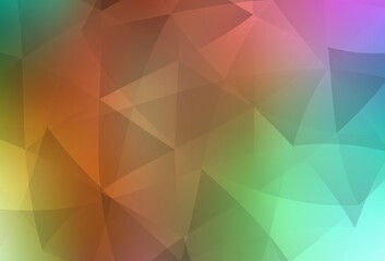 Obraz premium Light Multicolor vector polygon abstract backdrop.