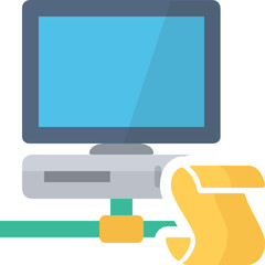 computer monitor desktop network connection