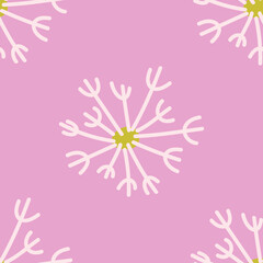 Seamless vector blowballs pattern. Stylish background for design, fabric, textile etc.