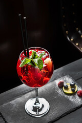 tasty cocktail in the bar