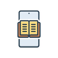 Color illustration icon for educators