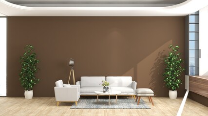 office wooden lobby waiting room for company wall logo mockup