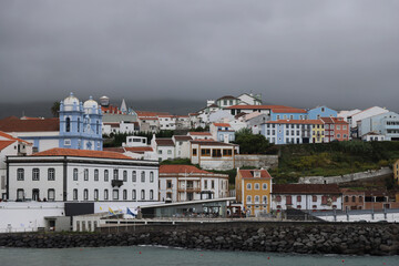 The town of Angra do Heroismo, Terceira island, Azores