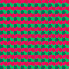 geometric pattern with colored circles