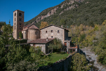 Fototapeta na wymiar Beget - średniowieczna wioska w Pirenejach, Katalonia, Hiszpania