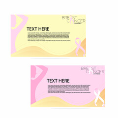 breast cancer awarenes background for presentation or event poster