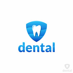 Dental - Teeth Care and Protection Logo Template