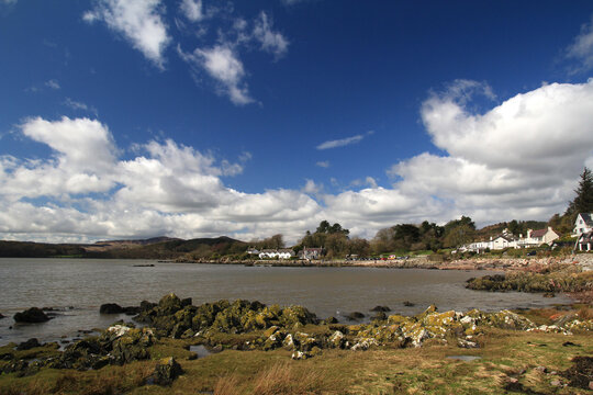 The coastal village of Rockcliffe in Southern Scotland