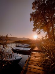 sunset on the lake. Poland © P.Ch. Fotografia