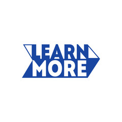 Vector web banner learn more. Flat illustration with pointer arrow.