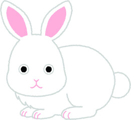 干支の卯年（うさぎどし）のイラスト